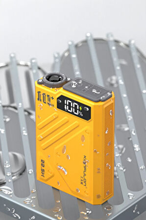 J38 10.000 mAh 20W PD Led Işıklı Magsafe Powerbank - Turuncu-(5796)