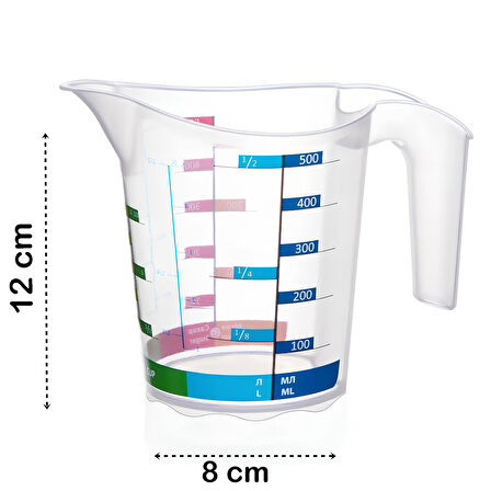 HSNET Ölçü Kabı Profesyonel BPA Free 500 ml