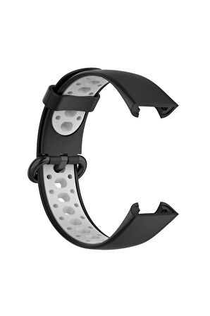 Xiaomi Redmi Watch 2 Spor Delikli Kordon - Siyah-Gri-(5796)