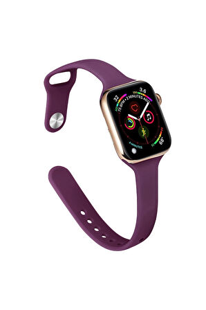 Apple Watch 38mm Klasik Kordon - Mürdüm-(5796)