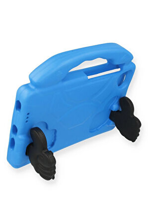 iPad 4 9.7 Kılıf Like Stantlı Tablet Silikon - Mavi-(5796)