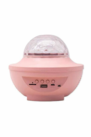 Masa ve Gece Lambası Renkli Projektör Işıklı Disko Topu Bluetooth Hoparlör