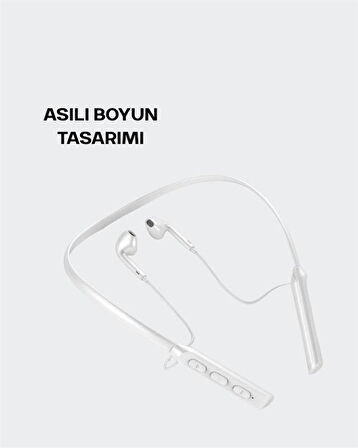 Boyun Askılı Kulaklık – 100 Saat Kullanım Süresi Ergonomik Tasarım