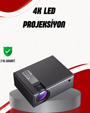 Ev Sineması İçin LED Projeksiyon Cihazı – Gündüz Görünür Parlaklık Oyun 