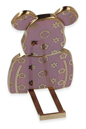 Astro Stand Ayıcık Desenli - Mor-(5796)