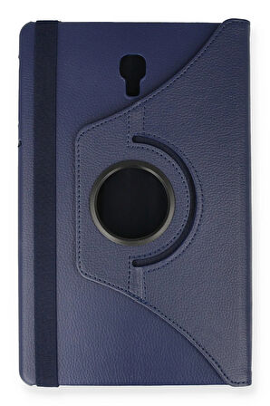 Samsung Galaxy T590 Tab A 10.5 Kılıf 360 Tablet Deri Kılıf - Lacivert-(5796)