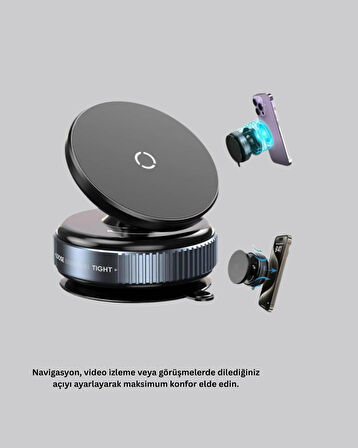 Araç İçi Telefon Tutucu Güçlü Manyetik Vakumlu Model