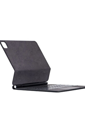 iPad Pro 12.9 (2022) Kılıf X9 Magic Manyetik Klavyeli Tablet Kılıfı - Siyah-(57