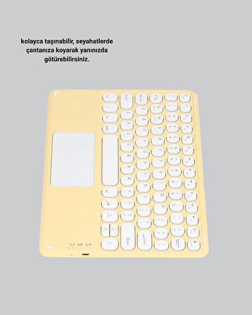 Kablosuz Bluetooth Klavye – Slim Taşınabilir Tasarım