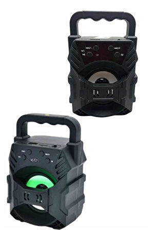 Kablosuz Bluetooth Hoparlör Ses Bombası RGB Işıklı Taşınabilir Yüksek Ses Ka