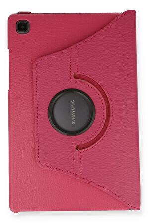 Samsung Galaxy Tab A7 10.4 Kılıf 360 Tablet Deri Kılıf - Pembe-(5796)