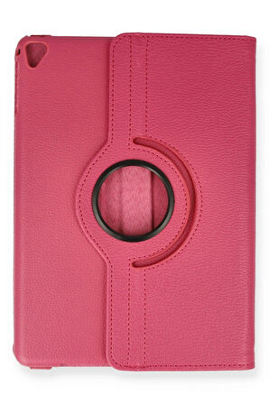 iPad 9.7 (2018) Kılıf 360 Tablet Deri Kılıf - Pembe-(5796)