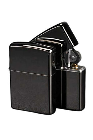 Erkeklere Özel Hediyelik Eşya Zippo Metalik Benzinli Çakmak Doldurulabilir