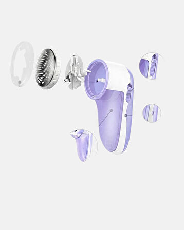 Şarjlı Tiftik Temizleyici – Çıkarılabilir Hazneli Anti-Statik Fırçalı USB 