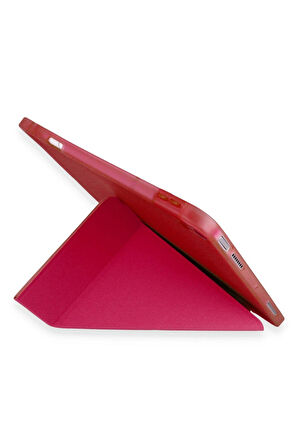 Xiaomi Pad 6 Kılıf Kalemlikli Mars Tablet Kılıfı - Kırmızı-(5796)