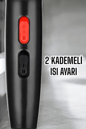 Tüm Saç Tiplerine Uygun İki Kademeli Hız Ayarlı Fön Makinesi