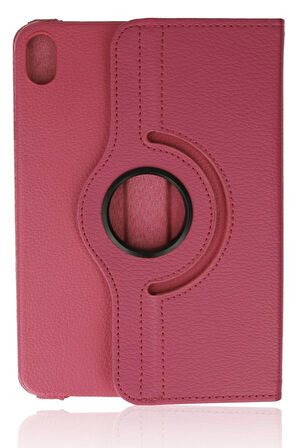 iPad Mini 6 Kılıf 360 Tablet Deri Kılıf - Pembe-(5796)