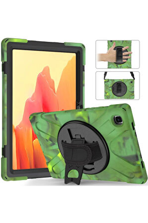 Samsung Galaxy T220 Tab A7 Lite 8.7 Kılıf Amazing Tablet Kapak - Kamuflaj-(5796)