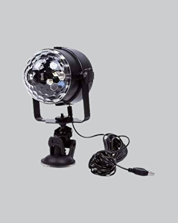 Ritme Duyarlı LED Disko Topu – Renkli Işık Gösterili Parti Lambası