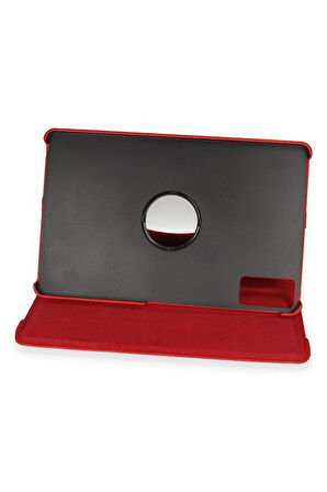 Xiaomi Pad 6 Kılıf 360 Tablet Deri Kılıf - Kırmızı-(5796)