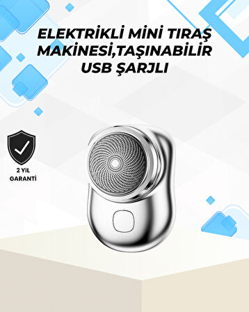 Islak-Kuru Kullanımlı Suya Dayanıklı Mini Tıraş Cihazı