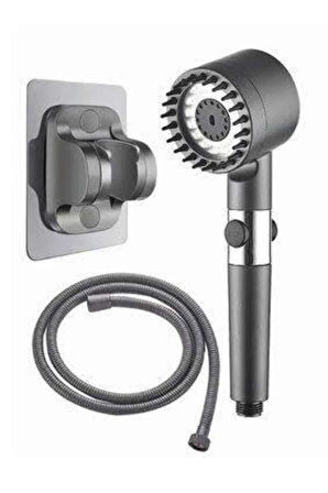 Yüksek Performanslı Masaj Etkili Su Tasarruflu Duş Başlığı Krom Kaplama Uzun 