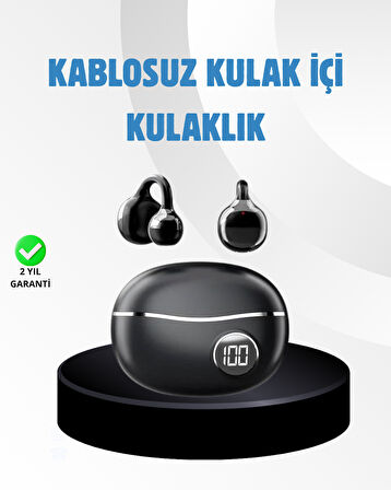 Açık Kulak Kablosuz Bluetooth Kulaklık – Konforlu Tasarım ve Uzun Süreli Kull