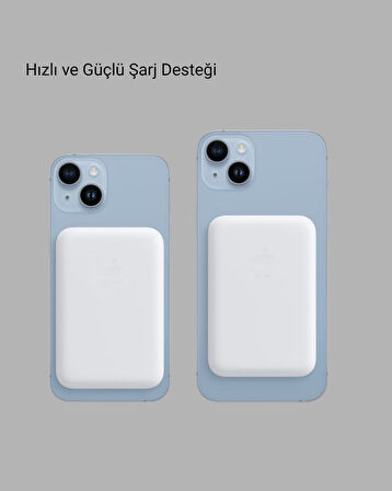 MagSafe 15W Kablosuz Hızlı Şarj Lightning Girişli Taşınabilir Batarya