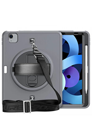 iPad Pro 11 (2020) Kılıf Strap-C Otterbox Tablet Kapak - Gri-(5796)