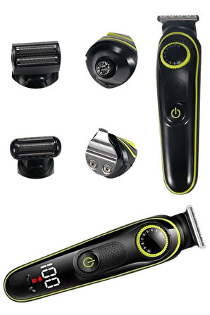 Saç Sakal Şekillendirici Tıraş Makinesi 5 Başlıklı Paslanmaz Çelik Bıçakl?