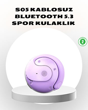 S05 Kablosuz Kulaklık Bluetooth 5.3 IPX4 Su Geçirmez Stereo Ses Otomatik Bağlant?