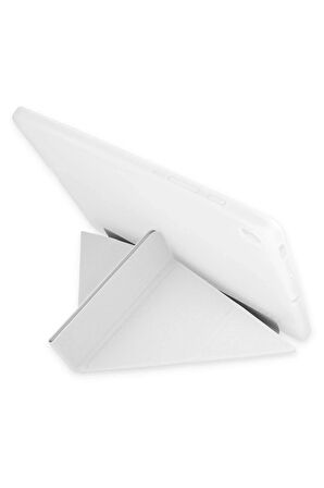 Samsung Galaxy P610 Tab S6 Lite 10.4 Kılıf Kalemlikli Mars Tablet Kılıfı - Gri-