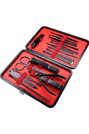 17 Parça Manikür Pedikür Seti El Ayak Bakım Seti Tırnak Makası Törpü