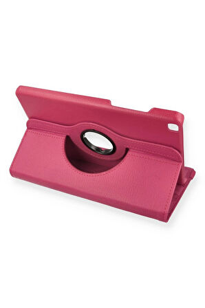 Samsung Galaxy T290 Tab A 8 Kılıf 360 Tablet Deri Kılıf - Pembe-(5796)