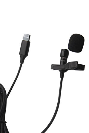 Lightning 2 Metre Double Mikrofon - Siyah-(5796)