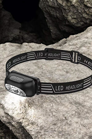 Kamp Lambası Led Işık Kafa Lambası Balıkçı Lambası Ayarlanabilir