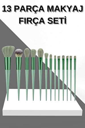 13 Parça Makyaj Fırça Seti Far Fırçası Allık Fırçası Yumuşak Uçlu
