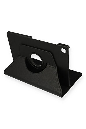 Samsung Galaxy T720 Tab S5e 10.5 Kılıf 360 Tablet Deri Kılıf - Siyah-(5796)