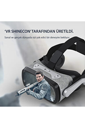 Shinecon SC-G07E 3D Sanal Gerçeklik Gözlüğü - Siyah-(5796)