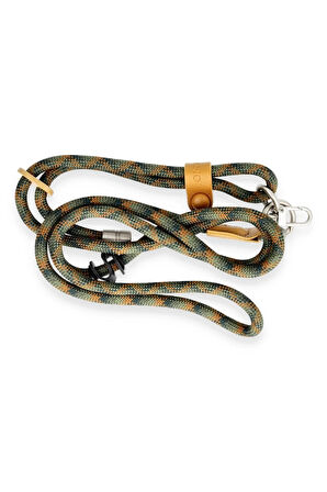 JA Desenli Boyun Askısı - Kahverengi-(5796)