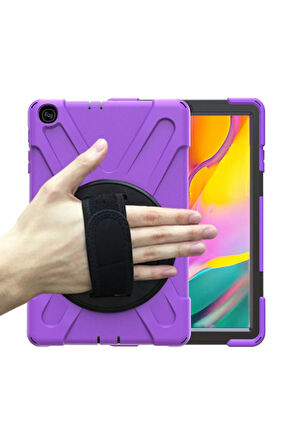 Samsung Galaxy T510 Tab A 10.1 Kılıf Amazing Tablet Kapak - Mor-(5796)