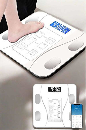 Akıllı Tartı Bluetooth Bağlantılı Yağ Ölçebilen Tartı Yeni Nesil