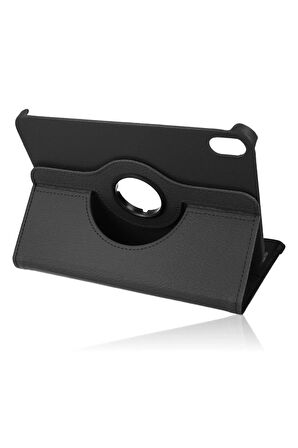 iPad Mini 6 Kılıf 360 Tablet Deri Kılıf - Siyah-(5796)