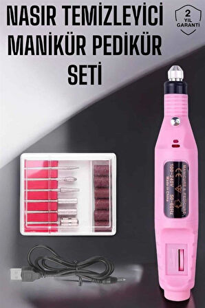 Protez Tırnak Manikür ve Pedikür Seti Elektrikli