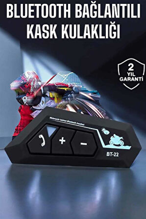 Kask Kulaklık Bluetooth Motosiklet Kulaklık Intercom Su Geçirmez
