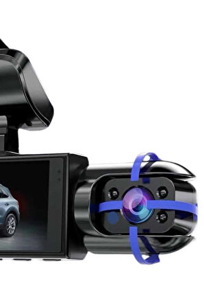 Araç İçi Full Hd Kamera Ön ve Arka Kameralı Ekranlı Araç Kamerası