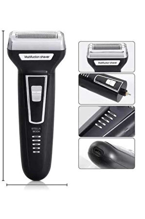 3'lü Set Saç Sakal Kesme Traş Makinesi Burun Kılı Alma Tıraş Makinesi