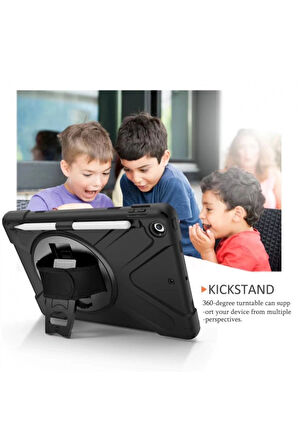 iPad 10.2 (7.nesil) Kılıf Amazing Tablet Kapak - Siyah-(5796)