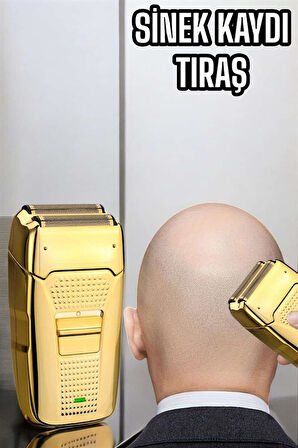 Tıraş Makinesi Paslanmaz Çelik Şarjlı Taşınabilir