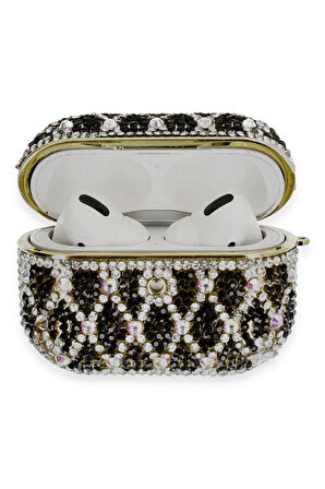 Airpods Pro 2 (2.nesil) Klor Taşlı Kılıf - Desen 3-(5796)